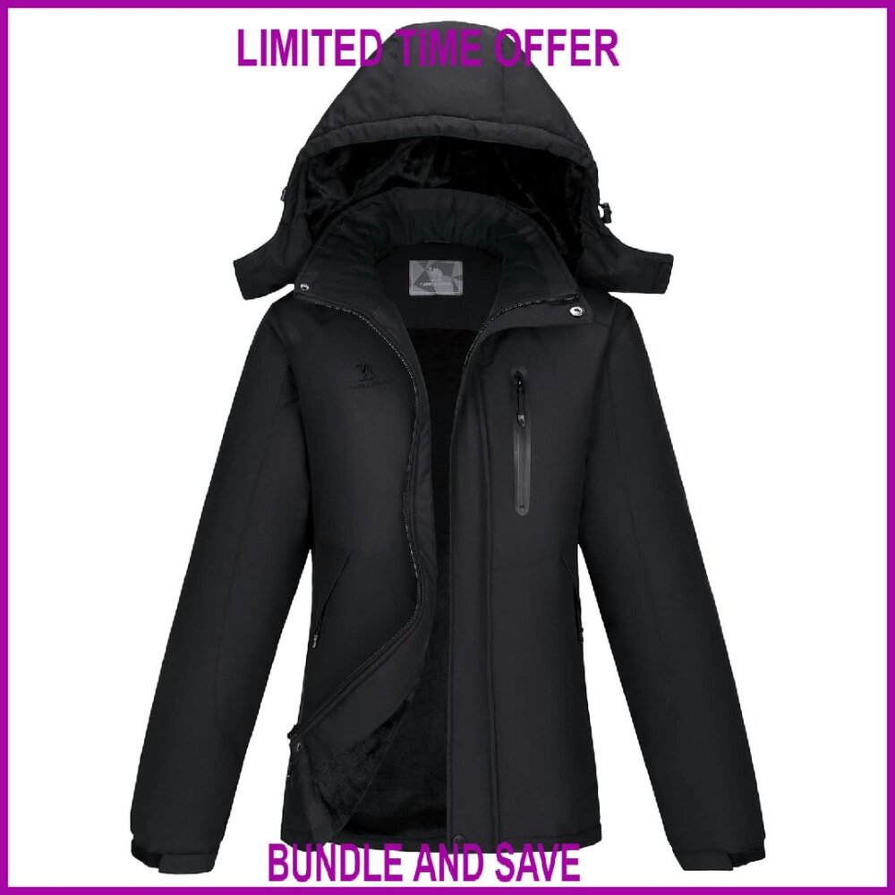Women's Waterproof Windproof Ski Jacket Hooded Wi… - image 1